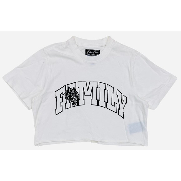 Darc Sport Tops - Darc Sport Women's SHE Family Forever Cropped Premium Heavyweight Tee T-Shirt